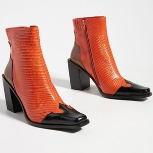 Free People JEFFREY CAMPBELL Heeled Western Boots Size 8